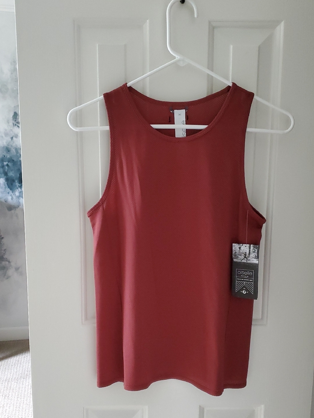 Oiselle Flyout Trail Tank, Redwood (4)